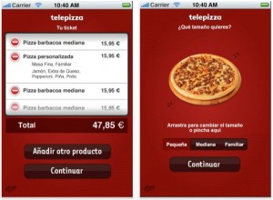 Pide una (tele)pizza con tu iPhone y págala con PayPal 
