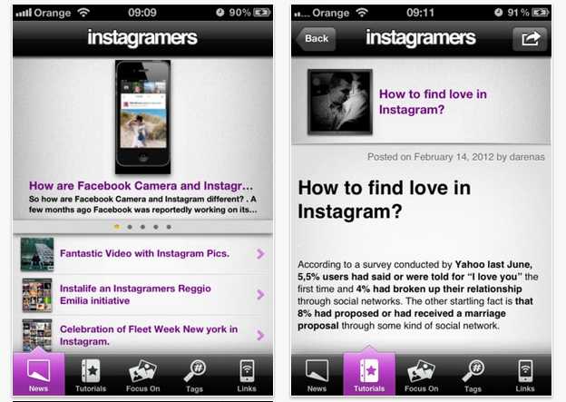 Instagramers, de comunidad de amantes de Instagram a aplicación para iPhone