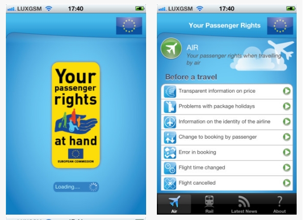 Conoce tus derechos como viajero gracias a una aplicación de la UE