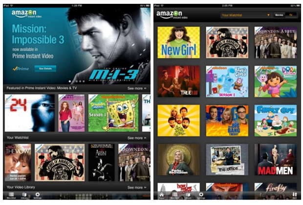 Amazon Instant Vídeo ya permite ver películas en el iPad