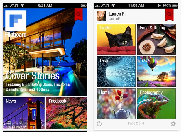 Flipboard lanza una actualización para adaptarse al iPhone 5