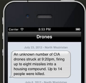 Apple rechaza una app que informa de las víctimas de los ‘drones’, aviones no tripulados de EEUU