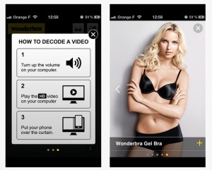 Wonderbra permite desnudar a sus modelos mediante una aplicación