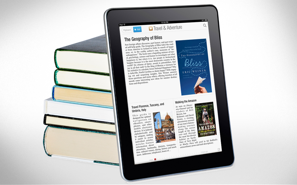 Flipboard ya permite leer libros en iOS y se conecta con la iBookstore