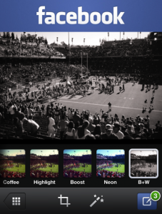 Facebook incluye filtros fotográficos y subida simultánea de imágenes en su app de iOS