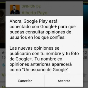 Solo los usuarios de Google+ podrán comentar en Google Play