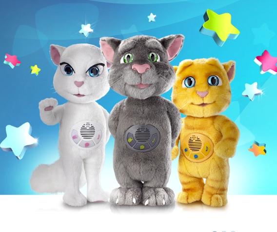 Talking Tom y Talking Ginger, de juegos para smartphones a juguetes reales