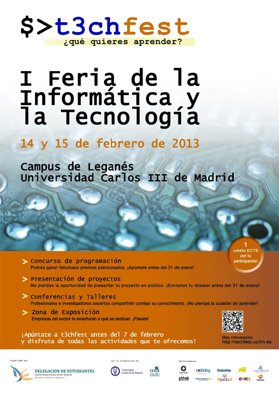 Las aplicaciones, invitadas a la Feria de la Informática y la Tecnología de la Carlos III
