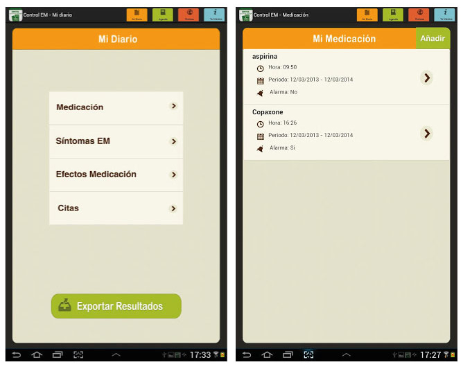 Control EM, la aplicación para personas con esclerosis múltiple, lanza su versión para Android