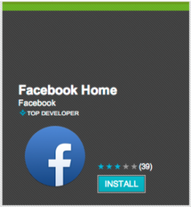 La app de Facebook Home ya se ha descargado un millón de veces en Google Play