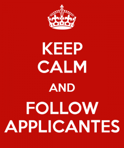 Keep Calm And Follow Applicantes