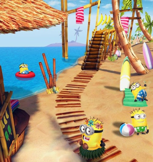escenario playa minion