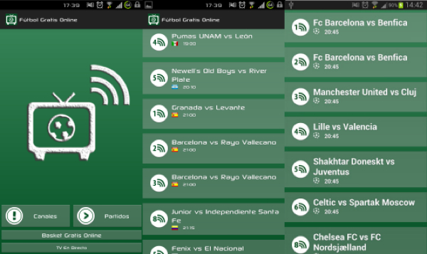 screenshots futbol gratis online