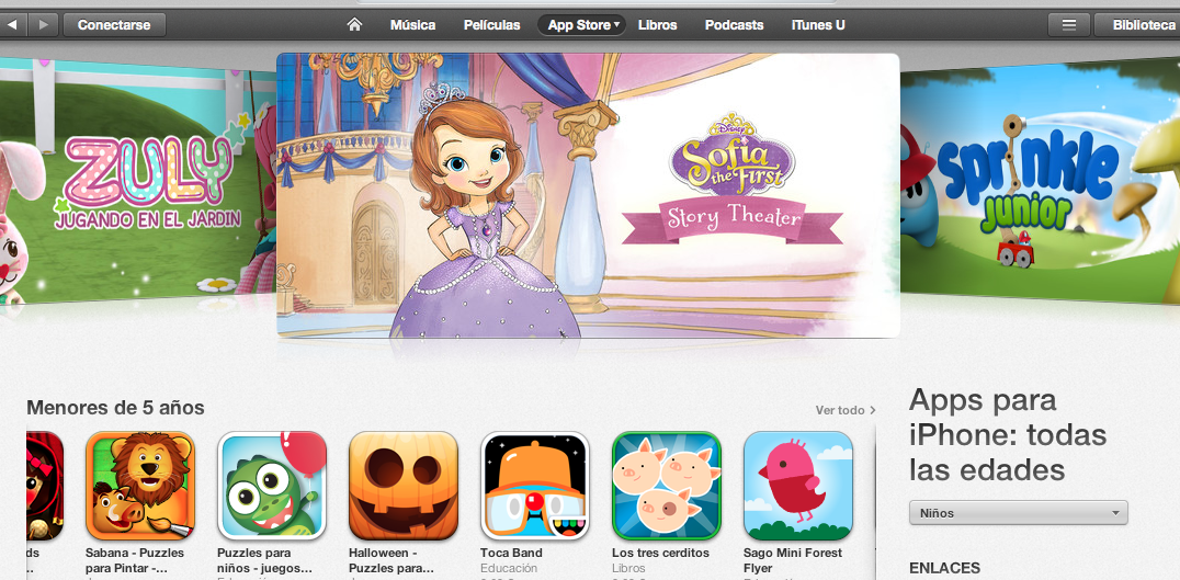 App Store Niños