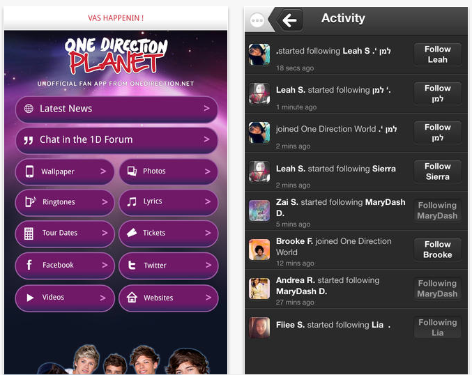 One Direction App