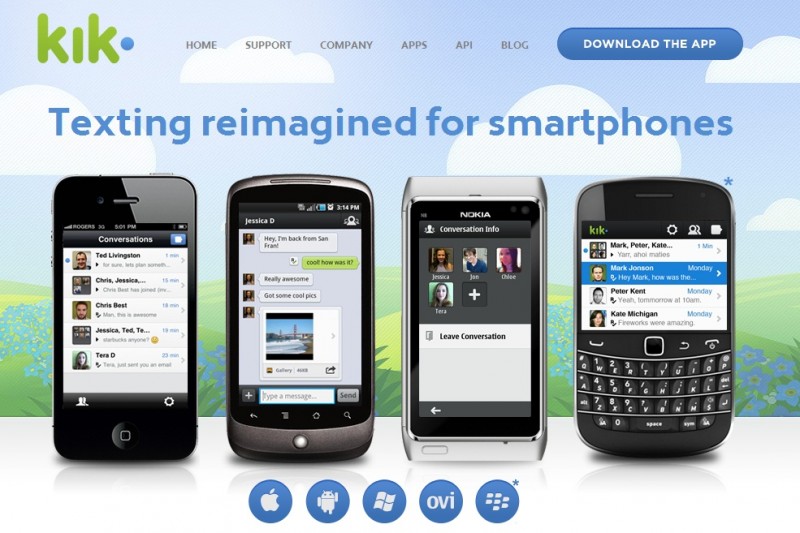 La app de mensajería instantánea Kik supera los 100 millones de usuarios