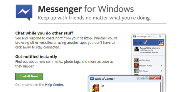 Facebook Messenger, sacrificado en Windows y Firefox