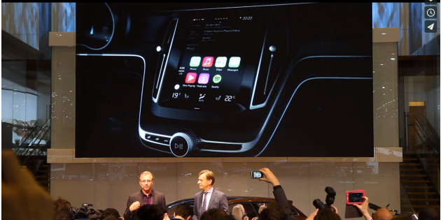 Vídeo: Apple muestra CarPlay, su iOS para coches, en un concept de Volvo