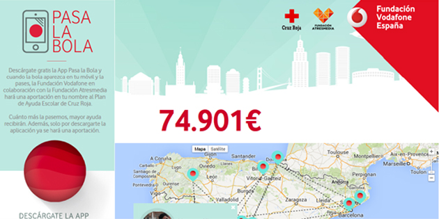 Pasa la Bola, una app solidaria para colaborar con Cruz Roja sin gastarte un duro