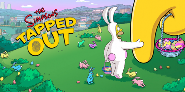 Los Simpsons se visten de conejo de Pascua en su juego oficial