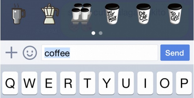 Line ahora te sugiere stickers mientras escribes también en iOS