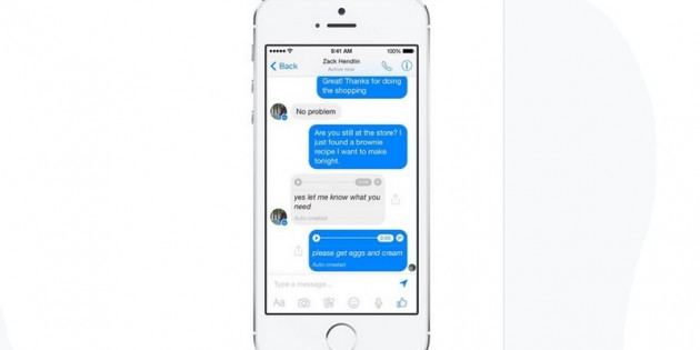 Facebook Messenger permitirá convertir mensajes de voz en texto