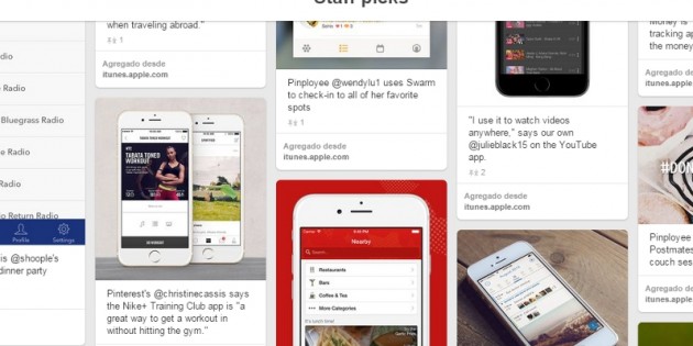 Pinterest permite descargar apps directamente desde los pins