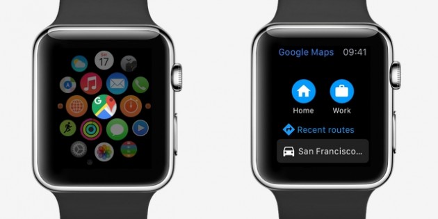 El Apple Watch, nuevo destino de Google Maps