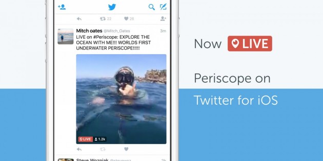 Los vídeos de Periscope llegan a la app de Twitter