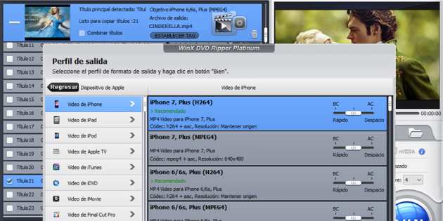 WinX DVD Ripper te permite convertir tus DVD en MP4 y disfrutarlos en cualquier smartphone o tablet