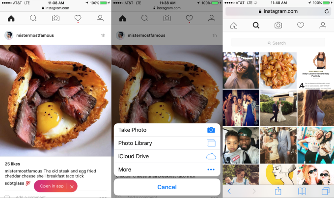 Ya es posible subir fotos a Instagram sin usar su app
