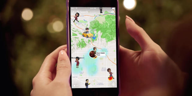 Snapchat lanza una función para que geolocalices a tus amigos