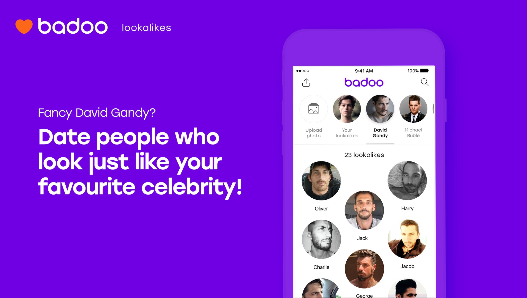 La app de Badoo ya te permite quedar con los dobles de los famosos