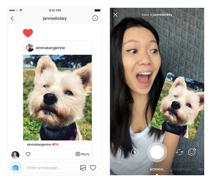 Instagram incluye una nueva función para convertir las imágenes recibidas por DM en stickers