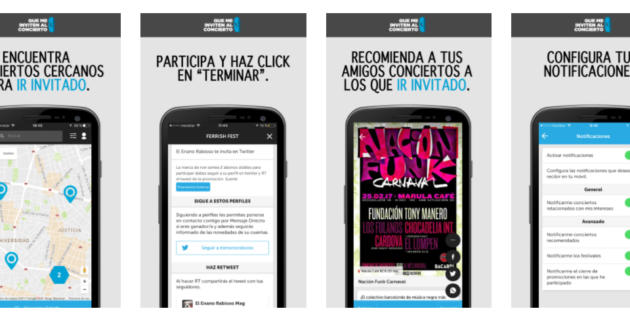 Una app te permite conseguir invitaciones para conciertos