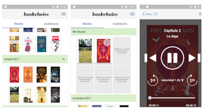 La app de audiolibros Bookchoice llega a España
