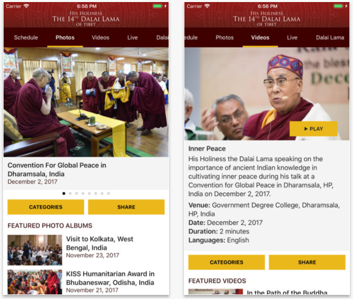 El Dalai Lama ya tiene su propia app