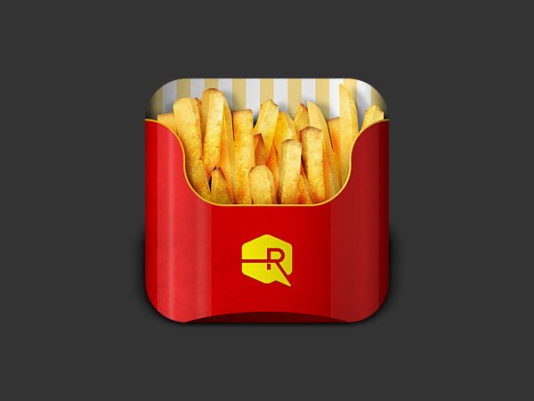 ¿Y si las comidas más famosas fueran iconos de apps?