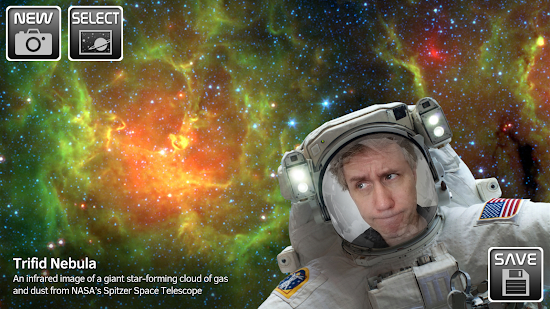 La NASA lanza una app para que te tomes selfies en el espacio