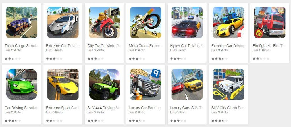 Descubiertos 13 juegos de coches con malware en Google Play