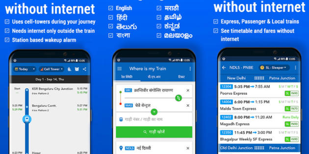 Google se hace con la app india Where Is My Train