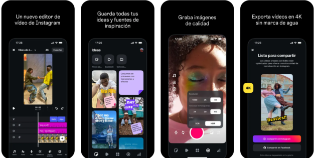 Guía rápida para usar Edits, la nueva app para editar vídeos de Instagram Guía rápida para usar Edits, la nueva app para editar vídeos de Instagram