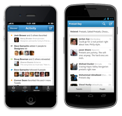 Twitter actualiza sus apps para Android e iPhone