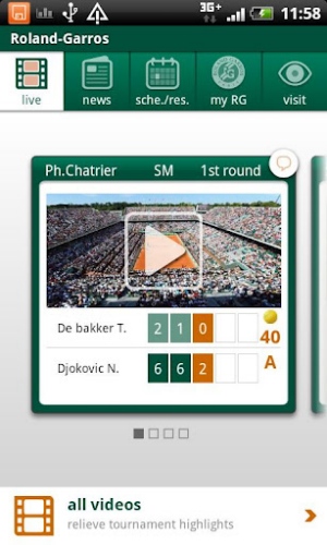 La app oficial de Roland Garros aterriza en Android
