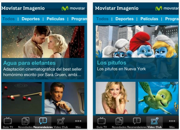 Movistar Imagenio llega a iPhone e iPad