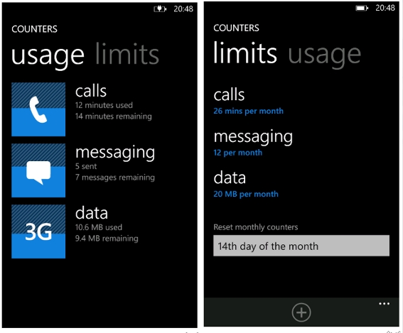 Counters, ya disponible para monitorizar el consumo de llamadas y datos de tu Nokia Lumia