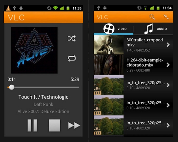 VLC Media Player se convierte en una app para Android