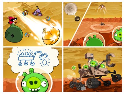 Angry Birds Space: algo está pasando en Marte…