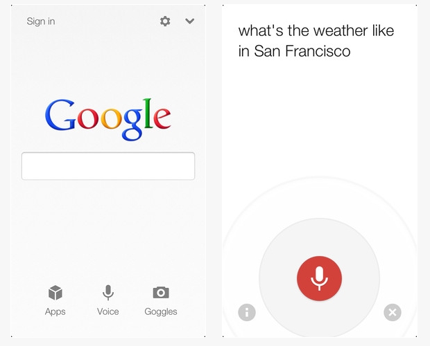 Google mejora el reconocimiento de voz en su app de búsquedas para iOS