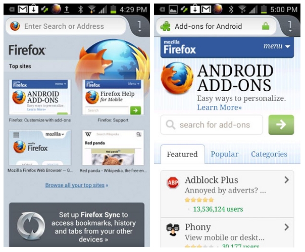 Firefox se democratiza para millones de dispositivos Android